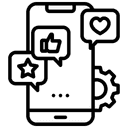 Social media marketing service icon
